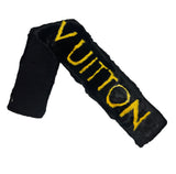 Louis Vuitton Neon Yellow Rabbit Fur Scarf, 2018, 10" x 68"