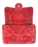 Chanel Raspberry Terry Cloth Quilted Maxi Flap Bag, 2020, OS