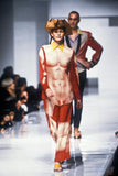 Jean Paul Gaultier Red Trompe L’oeil Muscle Shirt, 'Cyberbaba', SS96, 42 IT