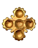 Chanel Gold Cross Brooch, 1984, OS