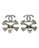 Chanel Cross Bone Earrings, FW03, OS