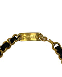 Chanel Leather Gold Chain Belt, c.1980's, 23-26" W