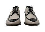 Chanel Black and Grey Tuxedo Leather Oxfords, EU 36.5 / US 6.5