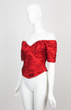 Vicky Tiel, Red Ruched Corset